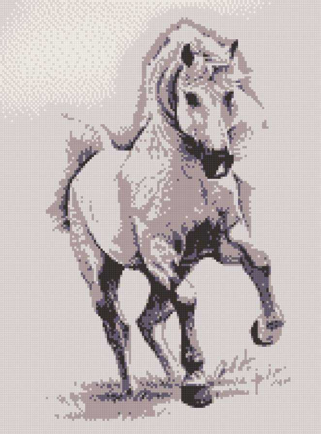 лошадь - животные, силуэт, лошадь - предпросмотр