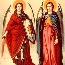 Схема вышивки «Архангелы Михаил и Гавриил»