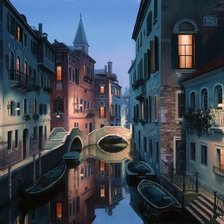 Схема вышивки «ночной город»