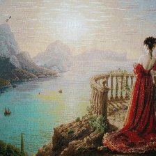 Схема вышивки «на утренней заре»