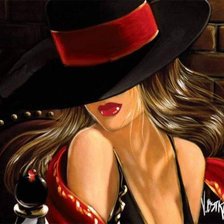 Схема вышивки «Красотка»