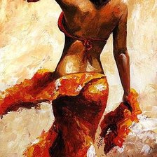 Схема вышивки «Красотка»