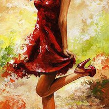 Схема вышивки «Красотка»