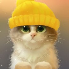 Схема вышивки «Котик»