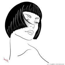 Схема вышивки «Девушка»