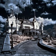 Схема вышивки «Замок»