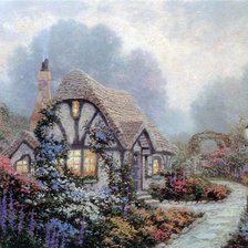 Схема вышивки «картины кинкейда»