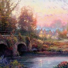 Схема вышивки «картина кинкейда»