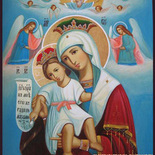 Схема вышивки «Достойно есть икона»