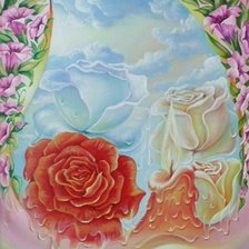 Схема вышивки «Розы»