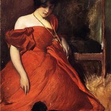 девушка с кошклй