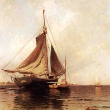 Схема вышивки «парусник»