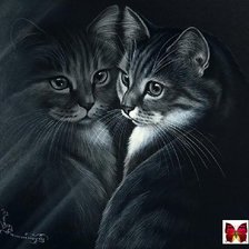 Схема вышивки «двойники»