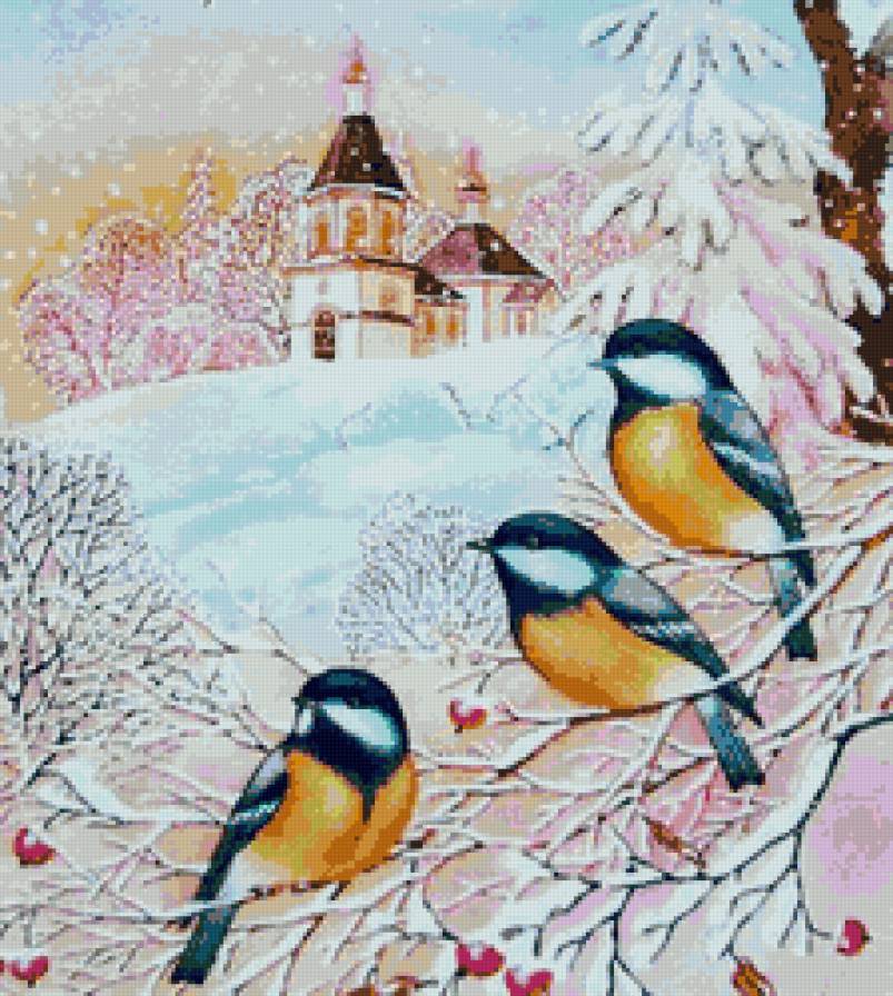 Зимний пейзаж - природа - предпросмотр