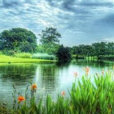 Схема вышивки «пейзаж»