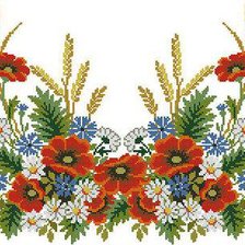 Схема вышивки «Вышиванка центр»