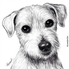 Схема вышивки «Пёсик»