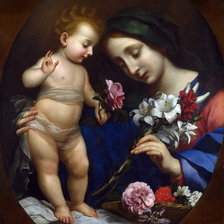 Схема вышивки «мадонна»