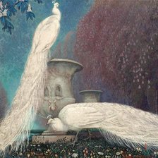 Схема вышивки «белые красавцы»