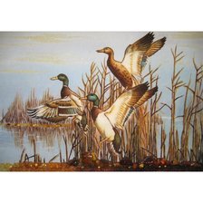 Схема вышивки «утки в картинах 2»