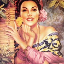 Схема вышивки «южная красавица»