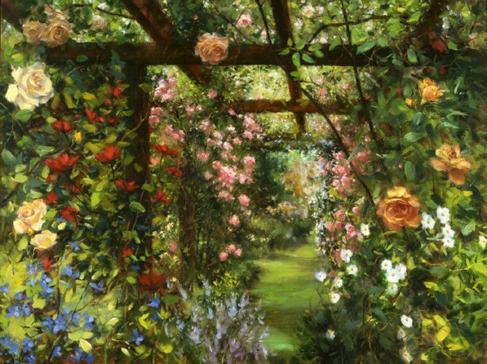 Bill Inman - roze w malarstwie, pejzaz - оригинал