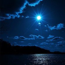 Схема вышивки «Берег,море,луна...»