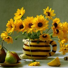 Схема вышивки «желтое настроение»