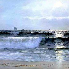 Схема вышивки «море»