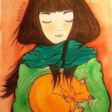 Схема вышивки «Береги кота внутри»