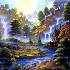 Схема вышивки «Страна Нарния»