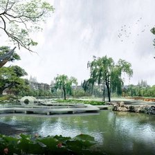 Схема вышивки «японский пейзаж»