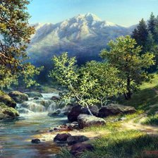 Схема вышивки «Лес»