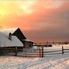 вечер в деревне