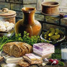 Схема вышивки «Деревенский завтрак»