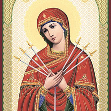 Схема вышивки «semistrelnja»