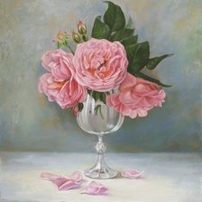 Схема вышивки «Букет роз»