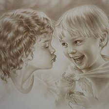 Схема вышивки «NIANA NINO BESOS»