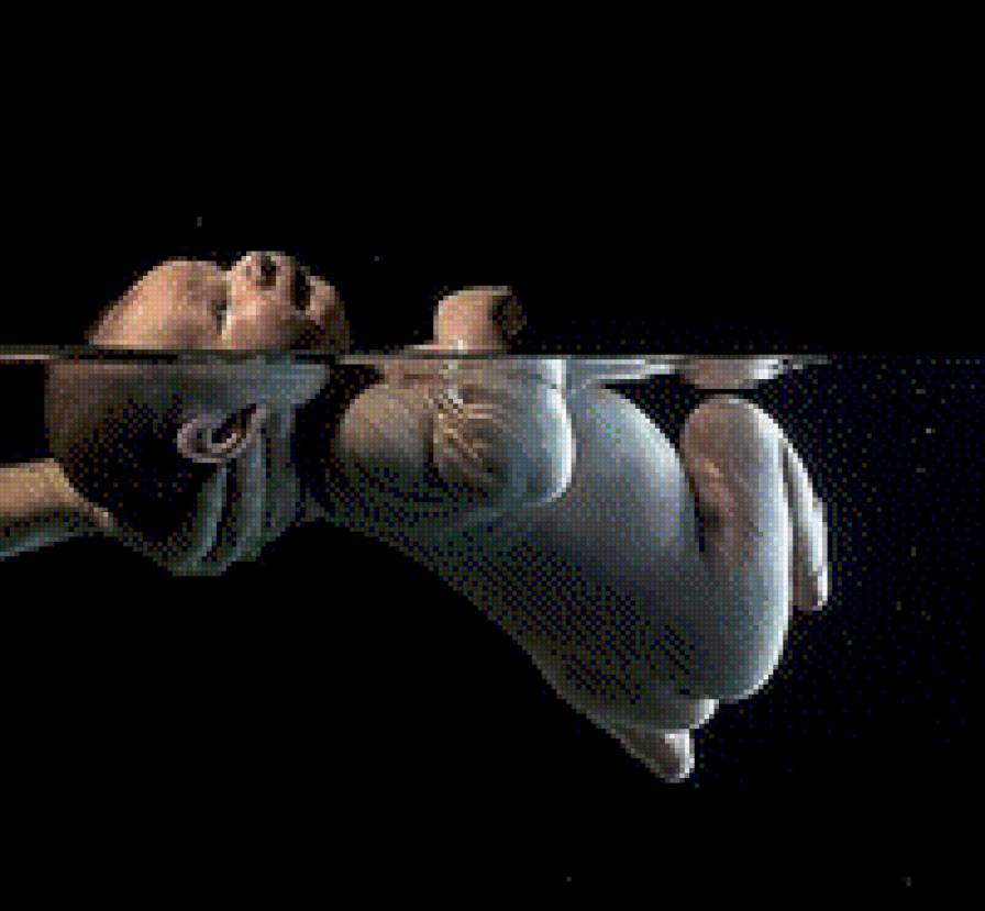 №615125 - дитя, черный фон, ребенок, вода, малыш - предпросмотр