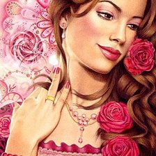 Схема вышивки «Розовое настроение»