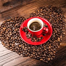 Схема вышивки «кофе»