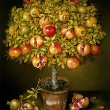 Схема вышивки «Гранатовое дерево»