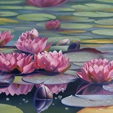 Схема вышивки «кувшинки»