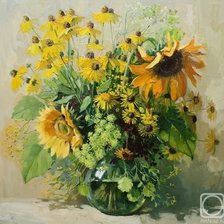 Схема вышивки «Подсолнухи»