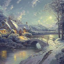 Схема вышивки «сказочный домик»