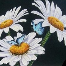 Схема вышивки «ромашки»