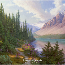 Схема вышивки «пейзаж»