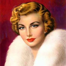 Схема вышивки «ретро портрет»