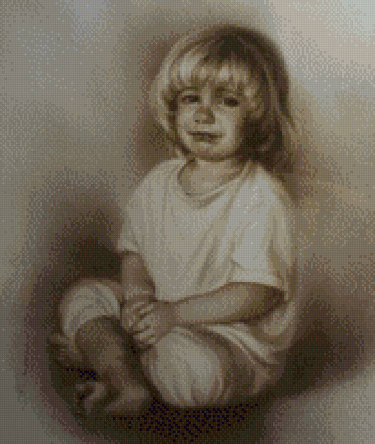 NINO LLORANDO - nino bebe sepia - предпросмотр