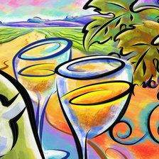 Схема вышивки «Винный натюрморт»